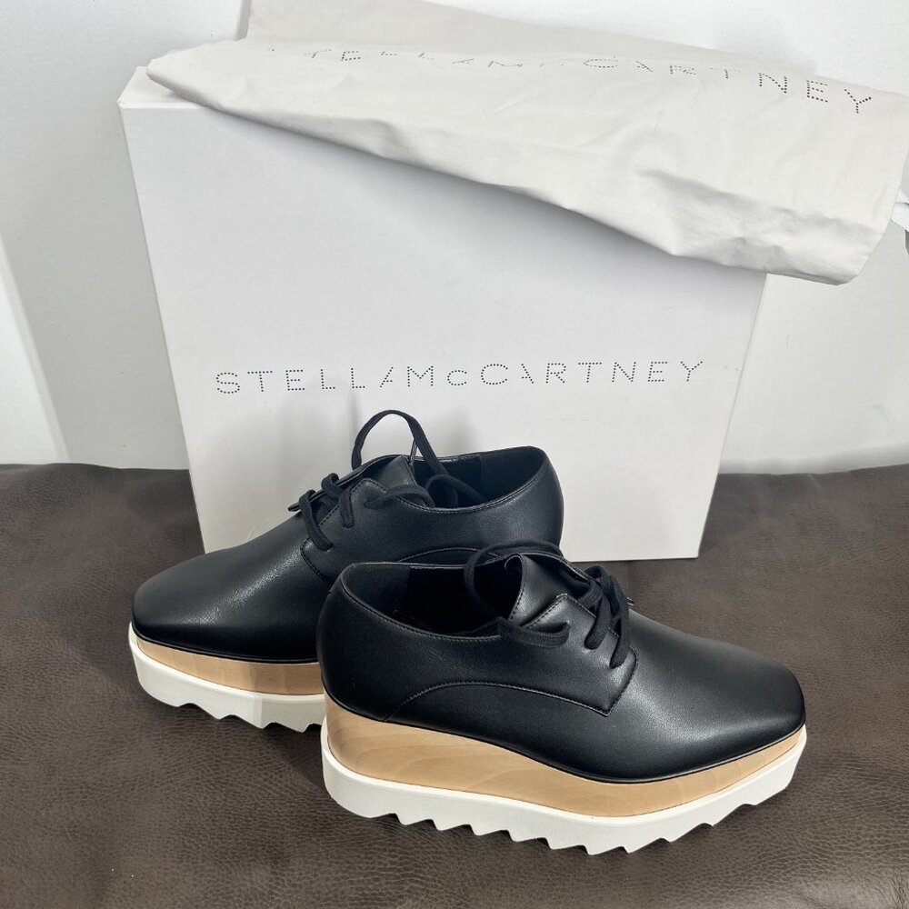 Stella McCartney ‘Elyse’ Lace Up Wedge. New, petite sz4!
